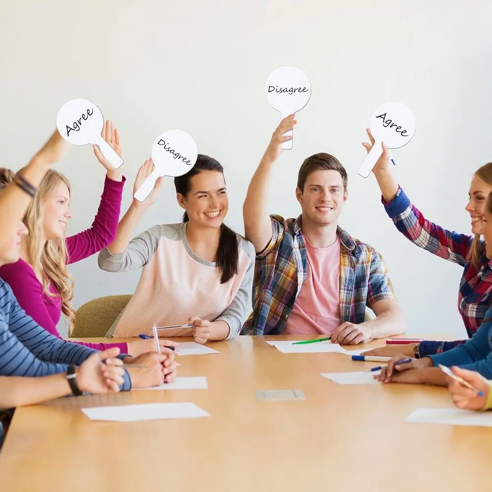 200-Piece Double-Sided Round Dry Erase Lap Boards Set for Classroom, Home Learning, and Educational Use