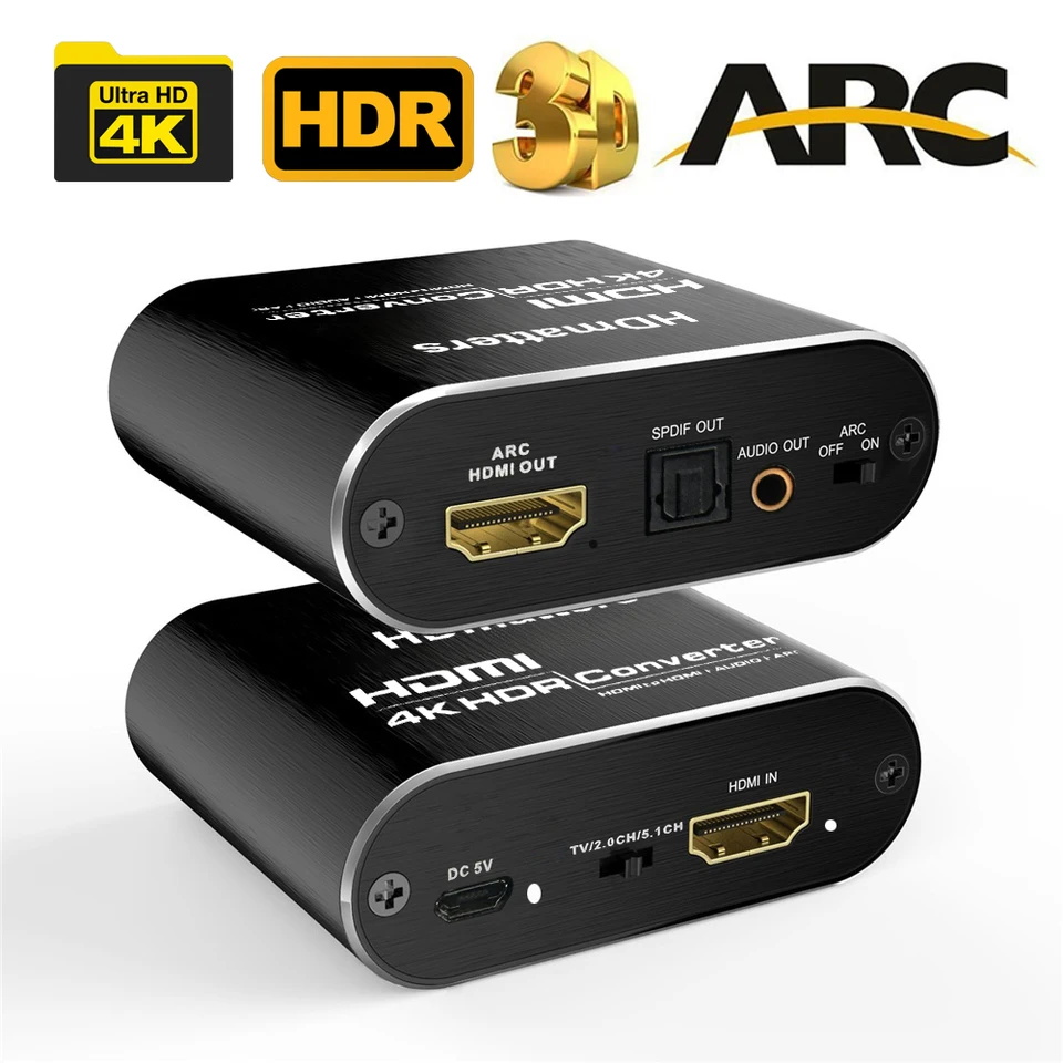 HDMI オーディオ エクストラクター 4K 60Hz HDMI 2.0 オーディオ