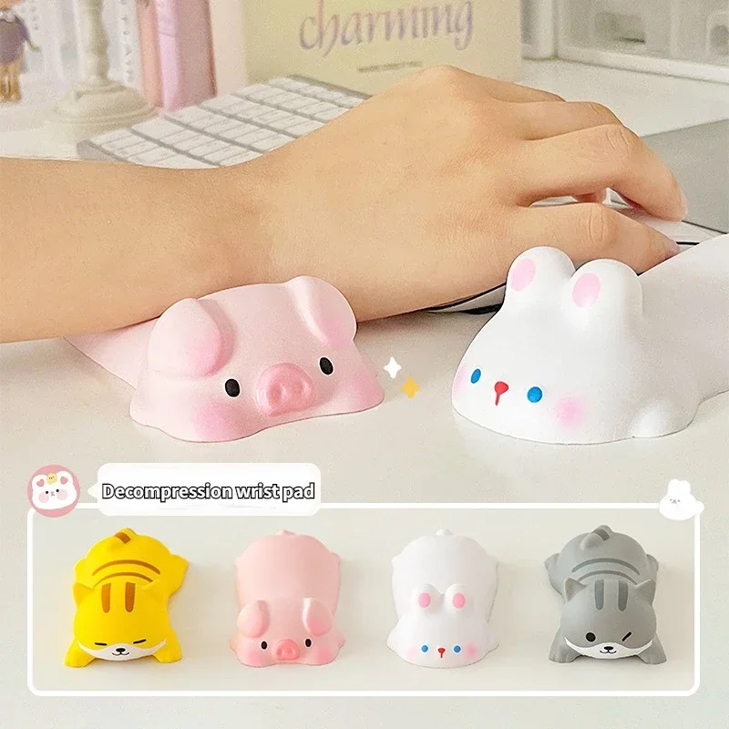 

Cute Mouse Pad Keyboard Mouse Wrist Rest Support Girl Soft Computer Laptop Desk Mat Typing Protection Wrist Ergonomics Kawaii