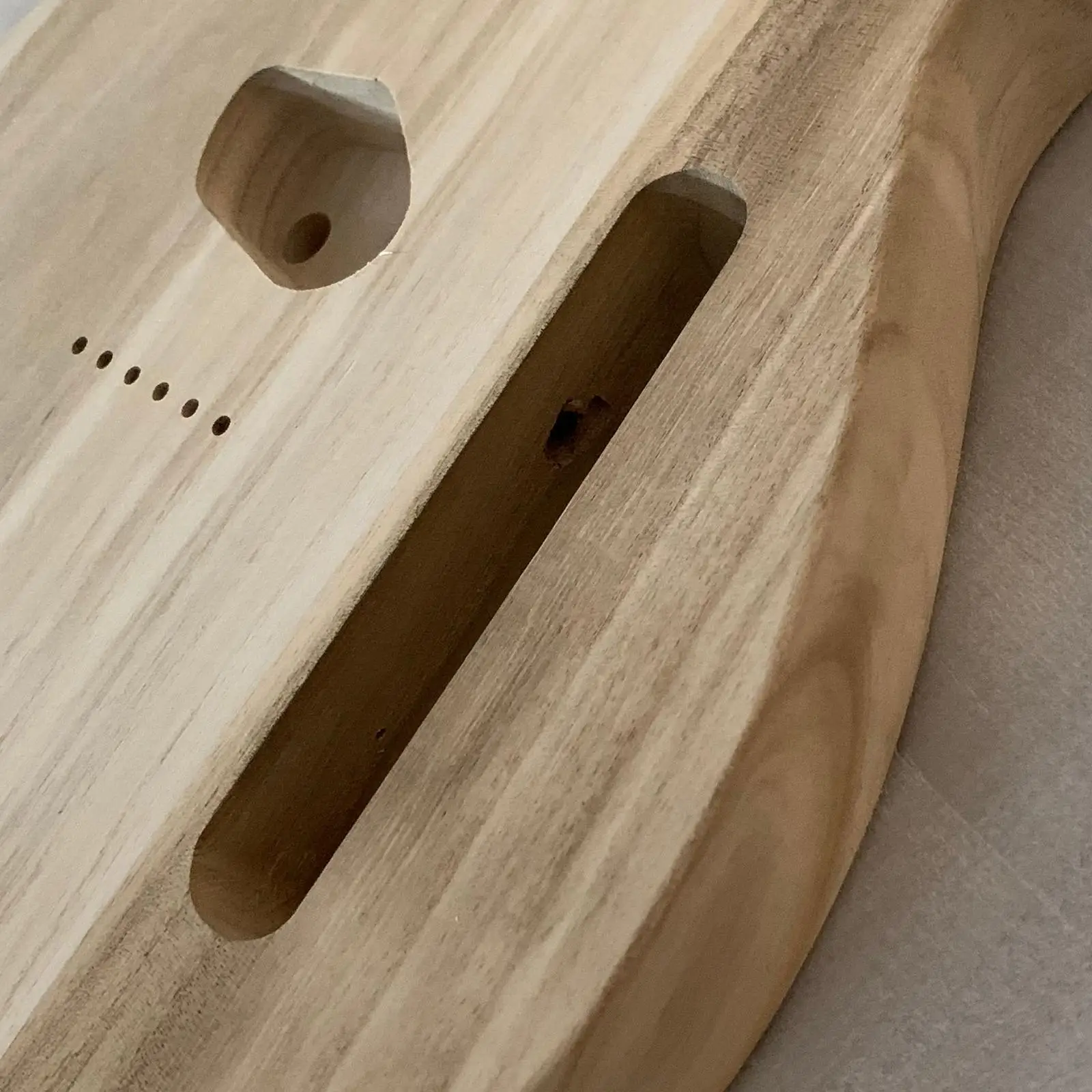 Maple Wood Blank Polished Guitar Body Unfinished Barrel Style for Electric Guitar Kit Projects and Luthier Lovers