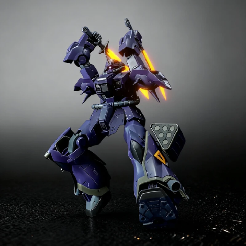 HG 1/144 Ms-18e カンプファー組み立てモデルキット ダーククールアクションフィギュア 可動ジョイントロボットモデルキット プラスチックモデル 男の子のギフト