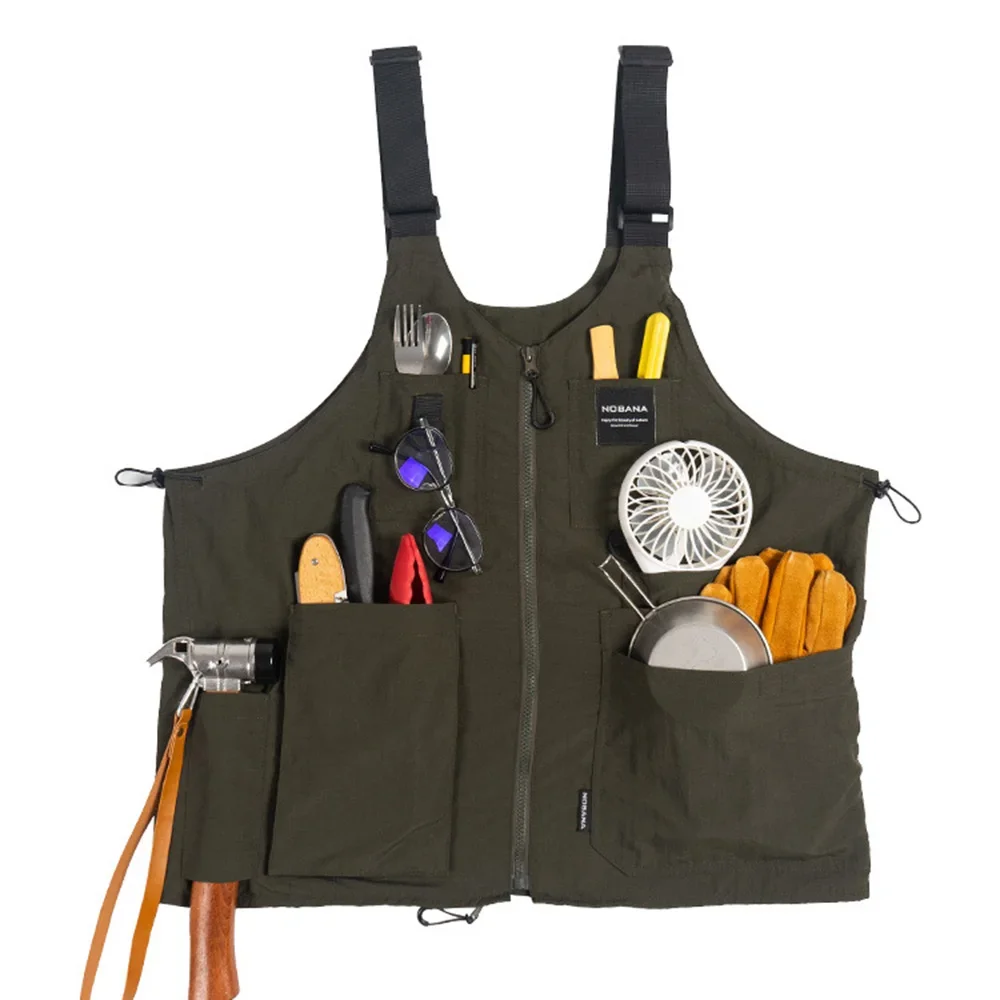 多機能キャンプベスト-男女兼用-メンズフィッシングベスト-速乾性、日焼け防止、ポケット付き-ハイキング用ベストジャケット