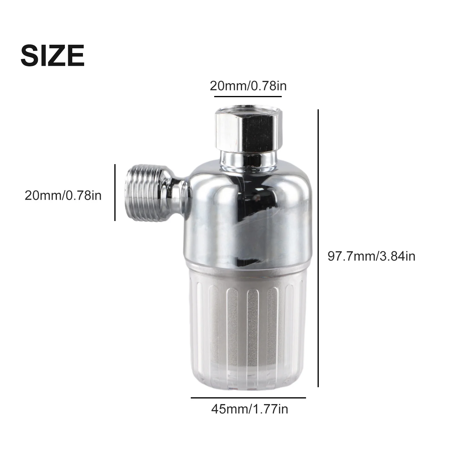 Stainless Steel Filter Front Filter Household Inlet Tap Water Shower Anti-Scale Purifier Filter Drinking Water Faucet Filters