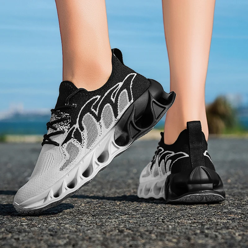 

ELUVA Men Shoes Casual Sneakers Man Shoe Summer Woman Running Shoes Breathable Comfortable Non Slip Walking Lace Up Sneakers