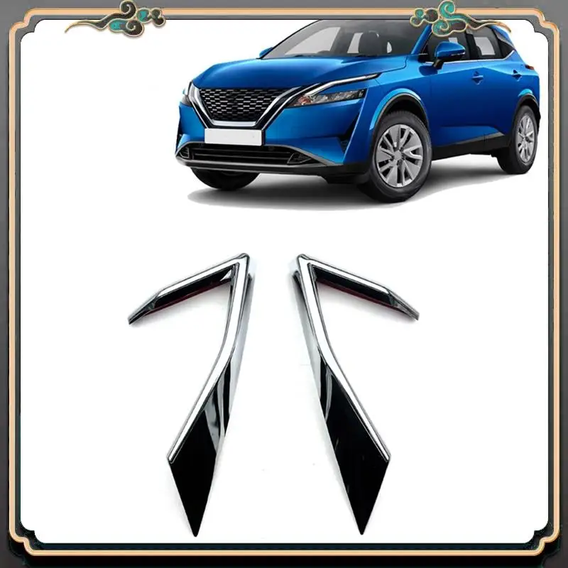 

2PCS Car Front Bumper Frame Fog Light Cover Trim Accessories Parts Accessories For Nissan Qashqai J12 2022 2023