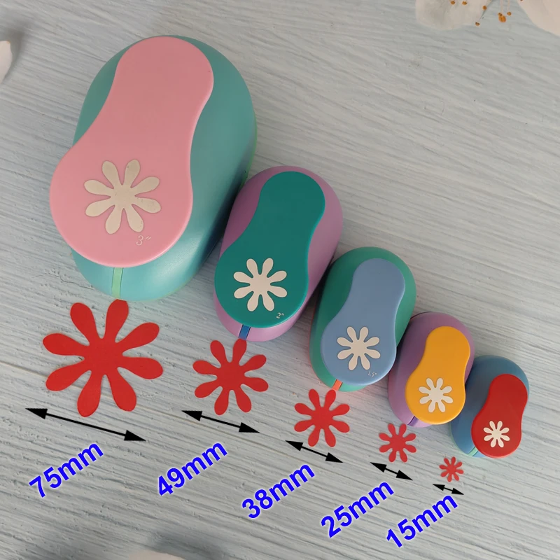 1pc Daisy Shaped Craft Hole Punch Scrapbooking School DIY Flower Paper Cutter EVA Foam Petal Greeting Card Festival Punching