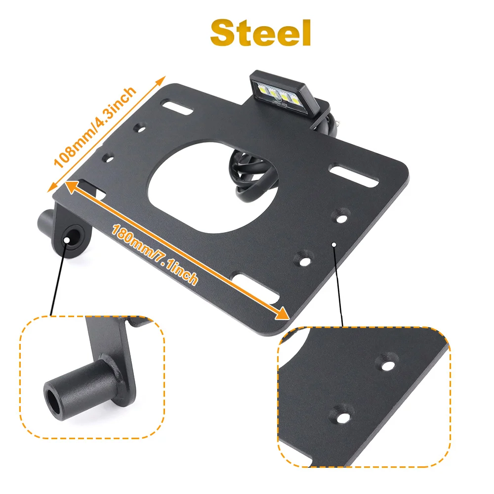 Fender Eliminator Tail Tidy License Plate Holder Slingshot Base/SL/SL LE/SLR GT LE/S/SL/SLR/SLR LE R /R LE/S/SL/SLR For Polaris
