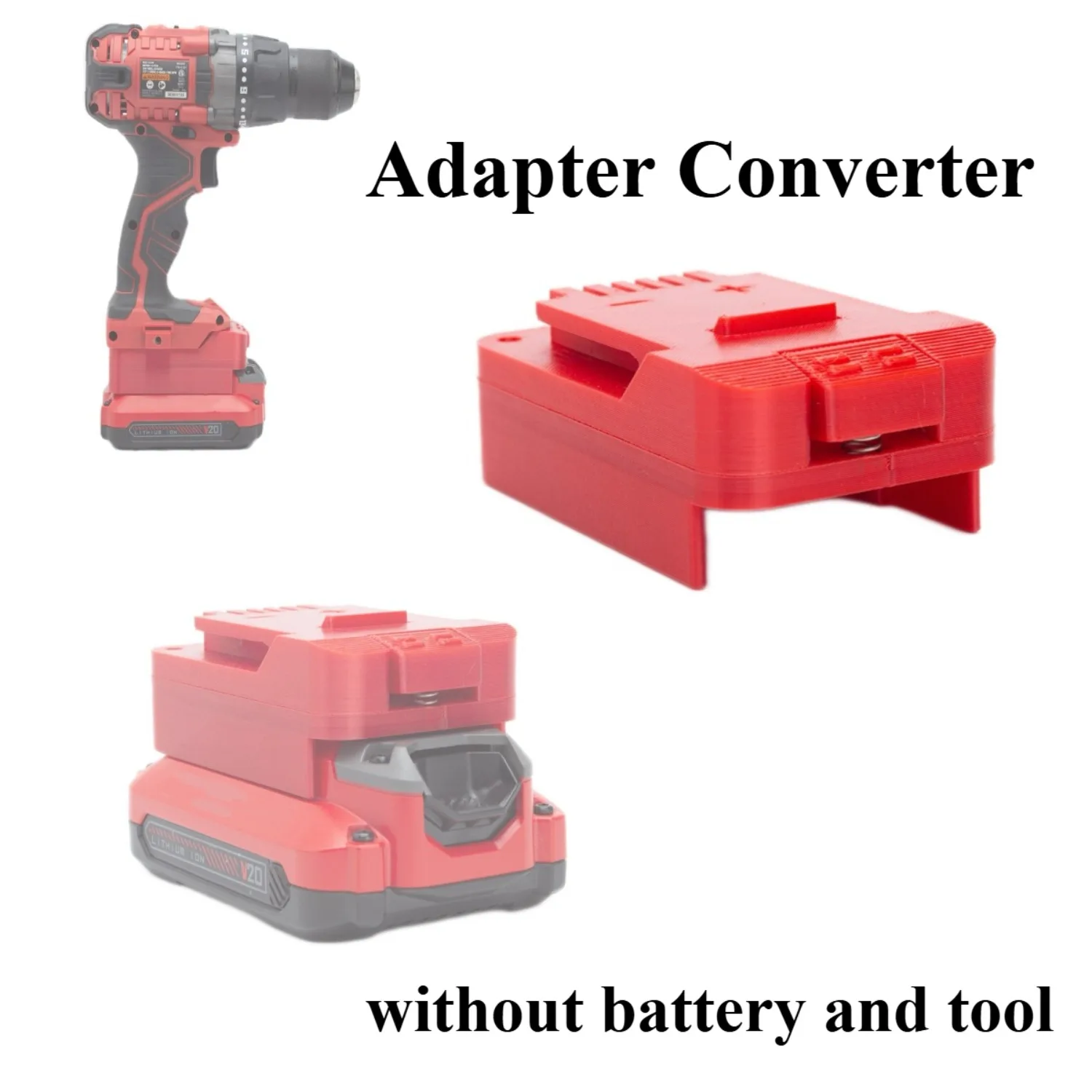 

For Craftsman V20 LI-Ion Tools Convert To Bauer 20V Li-Ion Battery Adapter Portable Cordless Power Tool Accessories(NO Battery)