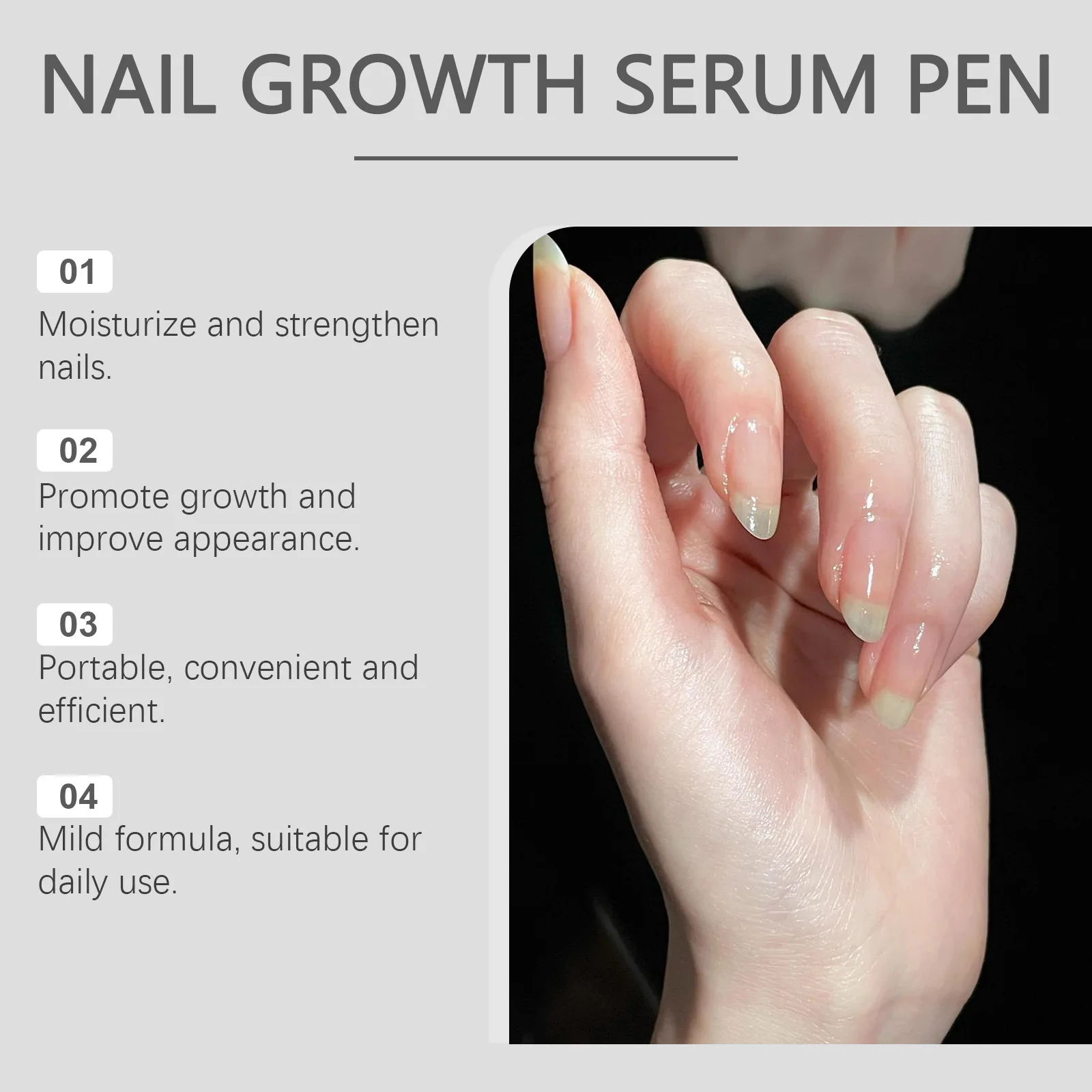 Nail Care Pen Deeply Nourishing Repairing Damaged Nails Surface Promote Nail Growth Reduce Dryness Strengthen Nail Cuticle Oil