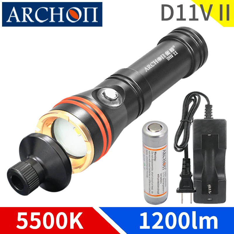 Archon D11v Ii Astigmatism Underwater Lighting With Snoot Macro Scuba Diving Flashlight Black Water Photography 1200 Lumens