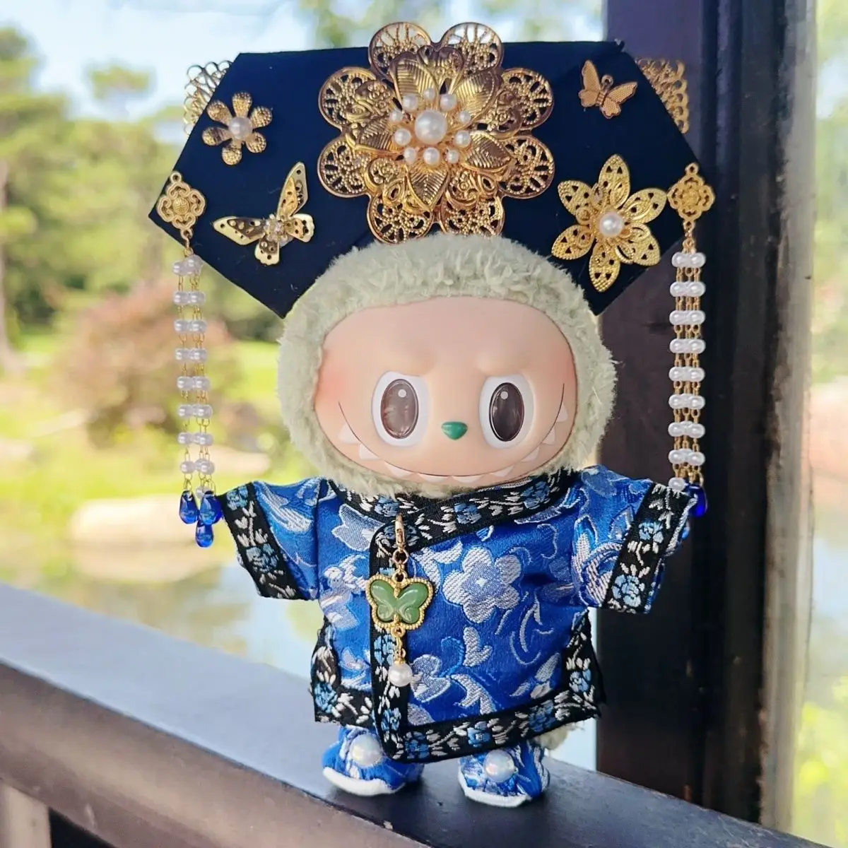 

Одежда для кукол Labubu 15/17 см Gen 1-3, древний стиль, костюм принцессы Cheongsam, одежда, подвесные аксессуары