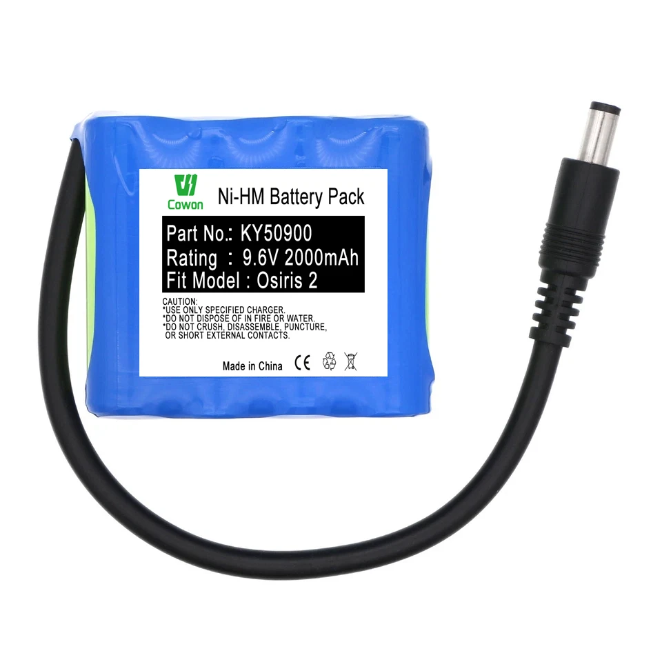 

9.6V 2000mAh Nic-kel M-etal Hydr-ide Replacement KY50900 88888629 Ni-MH Me-dical Equipment Ba-ttery for Osi-ris 2