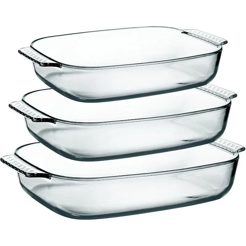 

2 Quart Clear Glass Baking Dish for Oven, Rectangular Glass Casserole Dish for Oven, Baking Pan Glass Bakeware