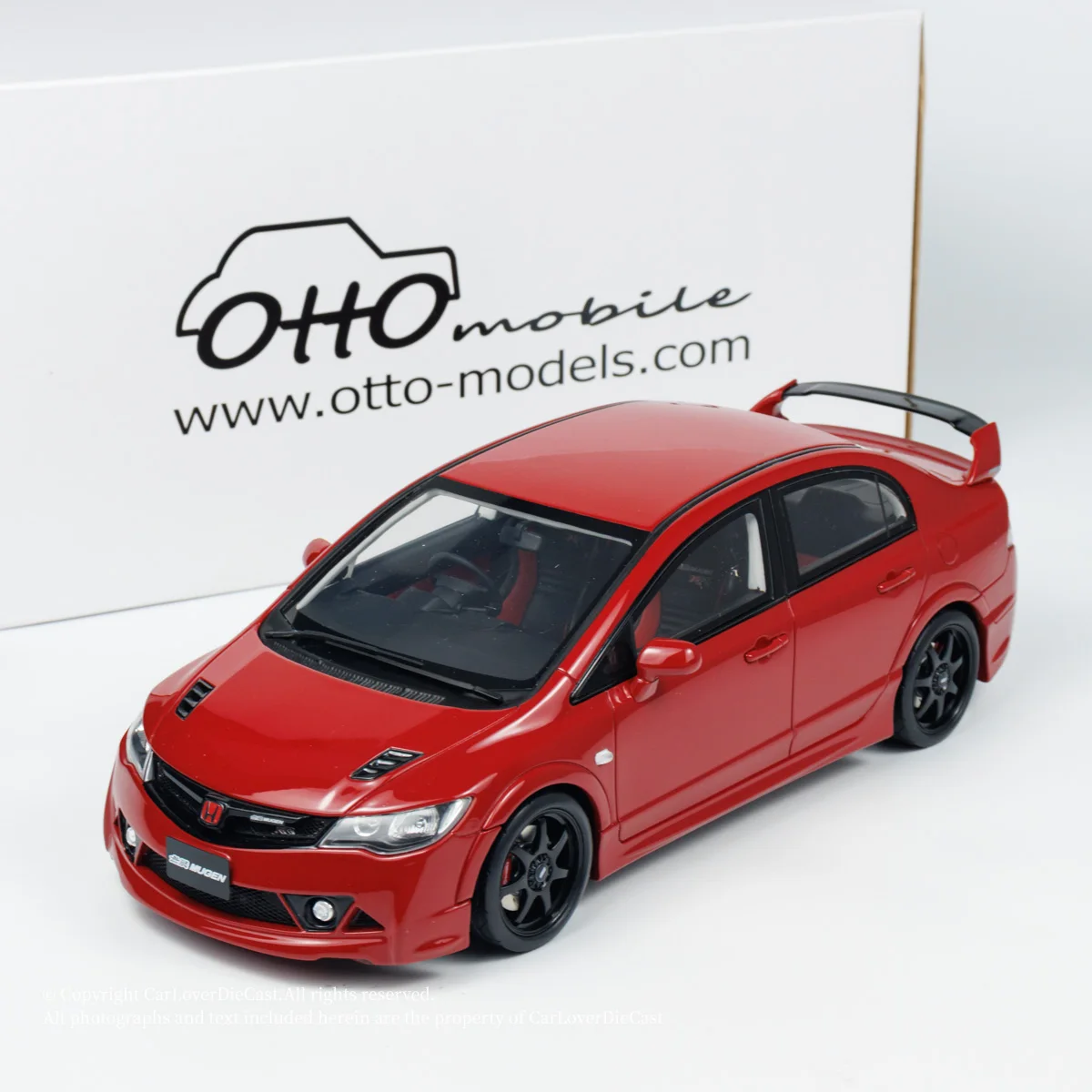 OTTO 1:18 Honda Civic MUGEN RR FD2 2008 Harz Oldtimer Modell Dekoration Geschenk für Kinder