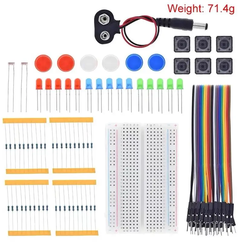 Starter Kit for UNO R3 Mini Breadboard LED Jumper Wire Button for Arduino Diy Kit School Education Lab