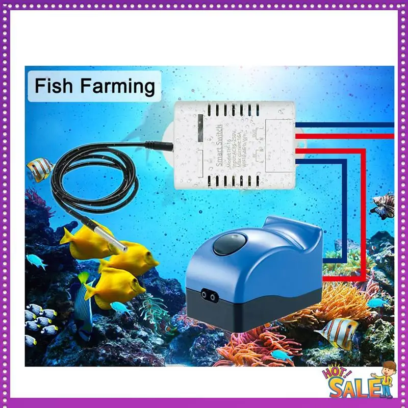 AA87 Ewelink Inteligentny przełącznik temperatury Wi-Fi + pilot RF 16A 3000W dla Google Home Alexa