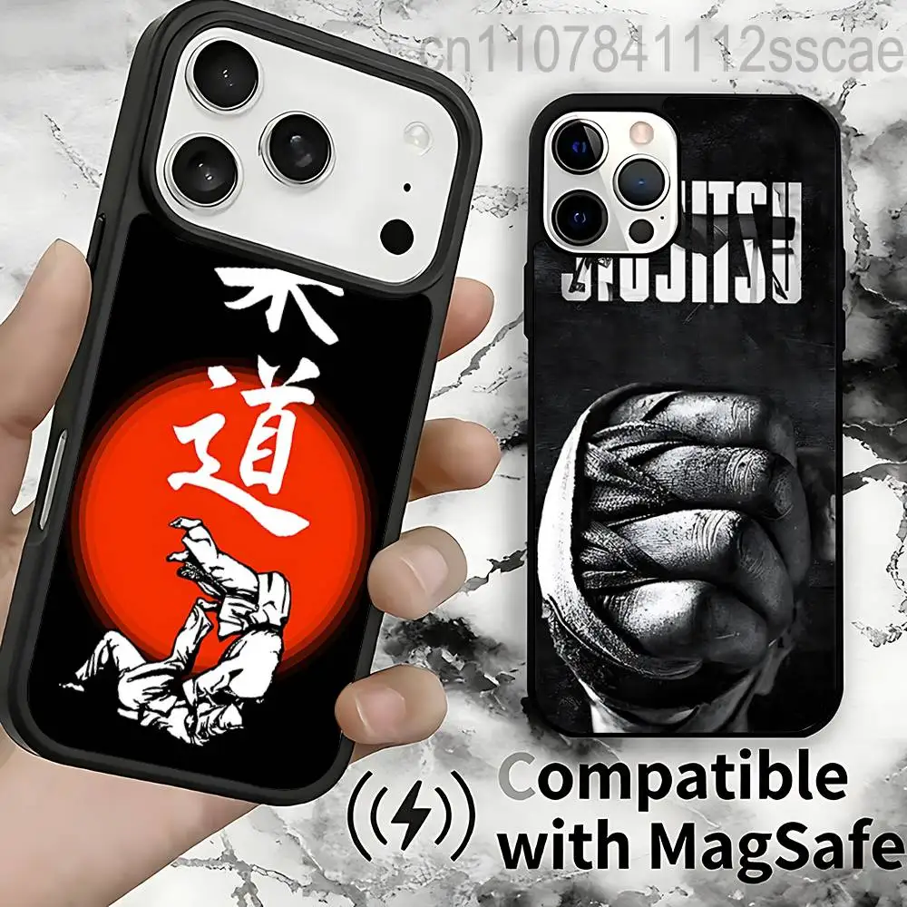 

Japanese Martial Judo cool Magnetic Phone Case For IPhone 14 16 17 13 12 11 15 Pro Max Plus For Magsafe Wireless Charge Cover