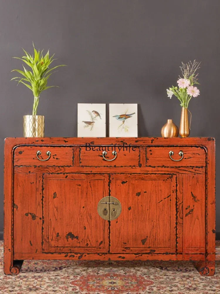 LXChinese style three pumps and two doors, old retro entrance storage, antique storageSSS