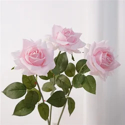 5Pc High-end Big Latex Austin Rose Flower Real Touch Artificial Flowers Rose Wedding Decor Party Floral Bouquet Home Display