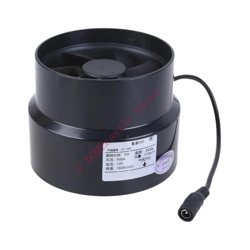 63HF Quiet Marine Inline Blower Fan 97mm Durability ABS for Boat Ventilation