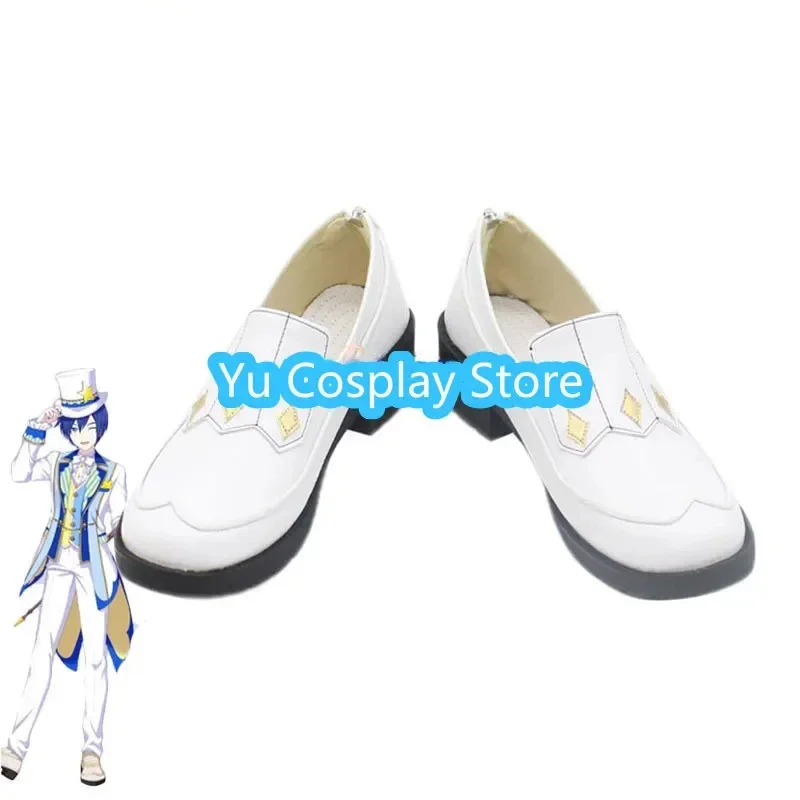 

Yu-Cosplay Cosplay Shoes PU Anime Leather Shoes Halloween Carnival Boots Game Project Sekai Cosplay Props Custom Made