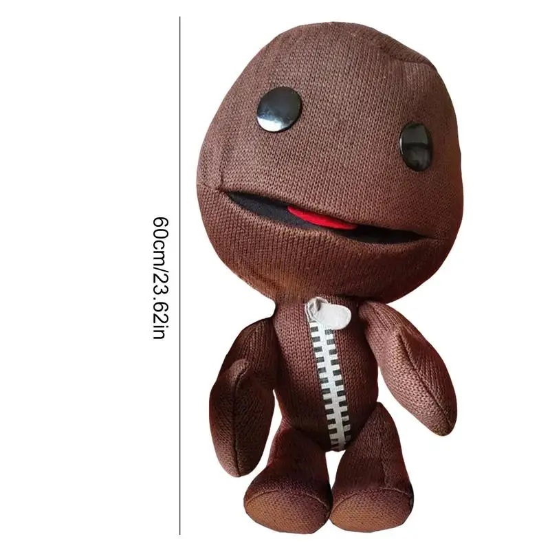 Little Big Planet Afro Sackboys Figur Plüschtier Spiel Sackboys Modell Geburtstagsgeschenk für Kinder Stoffpuppe Kuscheliges Abenteuer Buddy
