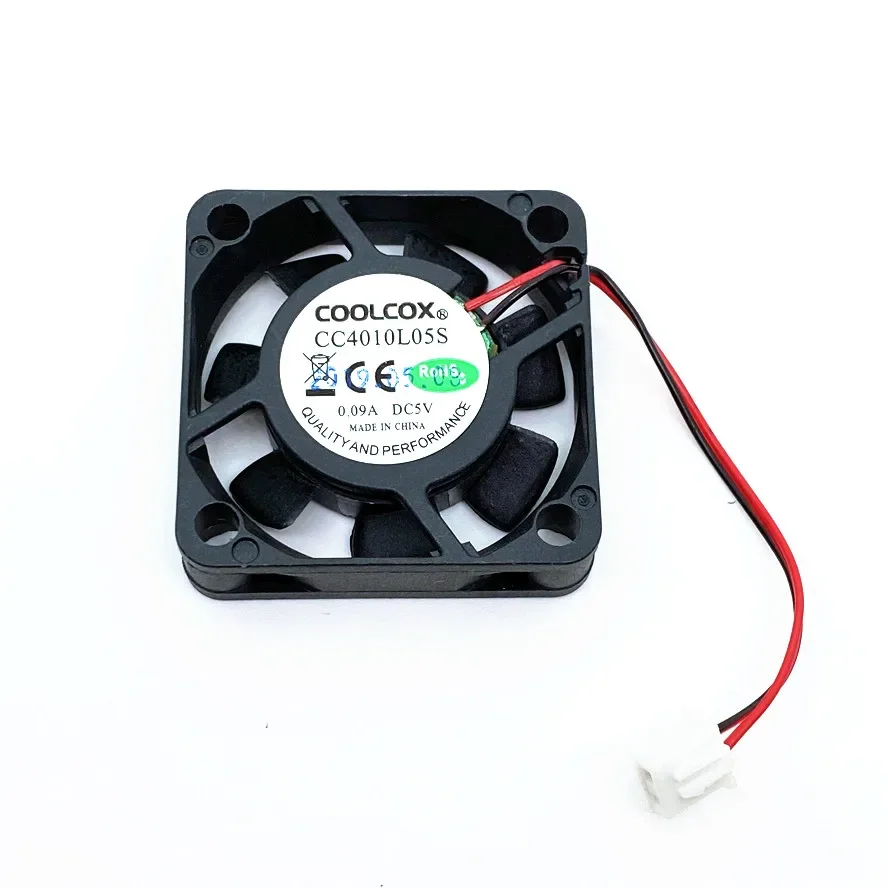 COOLCOX DC 5V 24V 4010 냉각 선풍기, 하이드라 베어링 무음, 남쪽 및 북쪽 브릿지 칩, 3D 프린터 선풍기, 2 와이어, 40x40x10mm