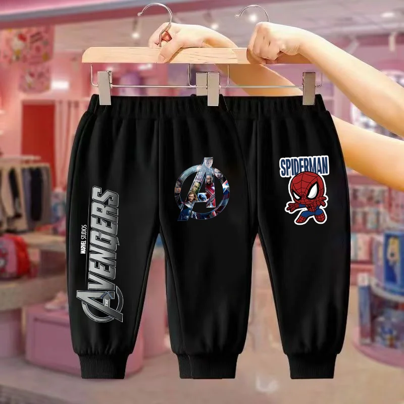 مارفل سبايدر مان الرجل الحديدي هالك أنيمي نمط السراويل الصبي أزياء عارضة الخريف والشتاء السراويل الكرتون السراويل الرياضية في الهواء الطلق #2