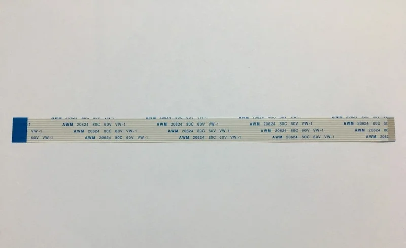 FFC FPC Flexible Flat Cable 1.0mm Pitch 15pin 15P 50mm Reverse 80mm 100mm 150mm 200mm 250mm 300mm AWM 20624 80C 60V VW-1