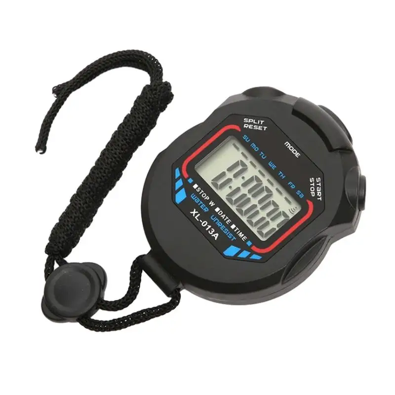 Waterproof Chronometer Handheld Pocket Stopwatch Professional Digital Sport Stopwatch LCD Timer Stop Watch Timer Tools