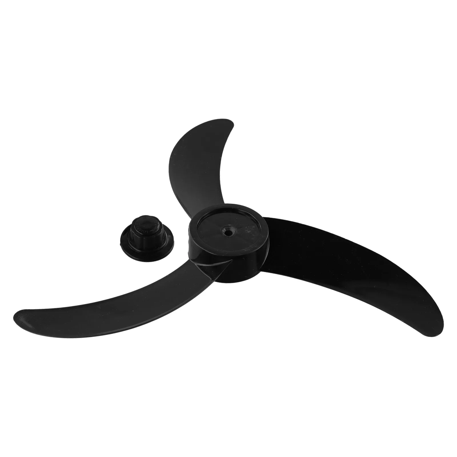18 Inch Plastic Fan For Electric Fan Replacement 3 Blade Lightweight Low Noise PP Construction Black And White
