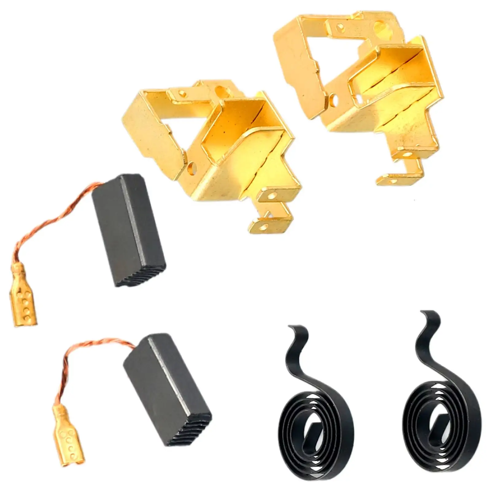 

Набор из 6 угольных щеток для угловой шлифовальной машины Bosch GWS6-100 с пружиной и держателем, запчасти для инструмента