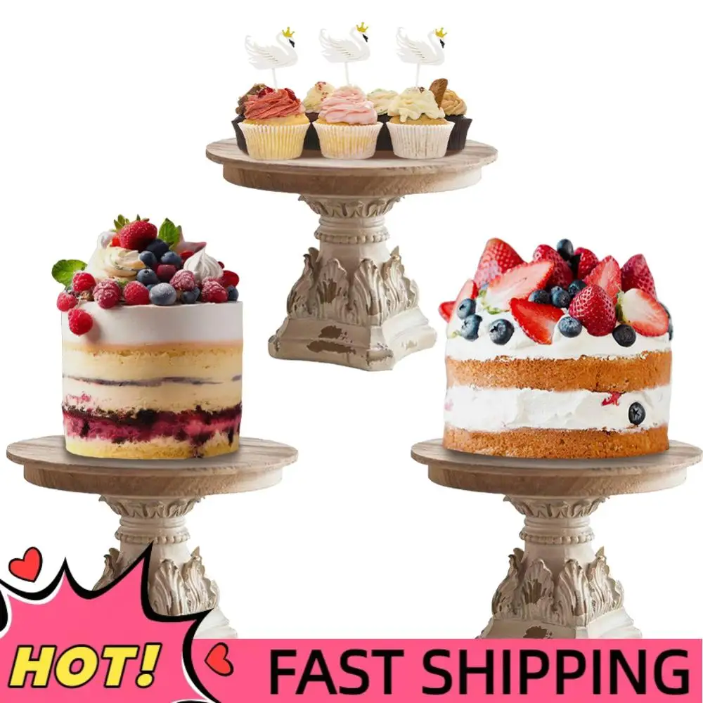 

French Decorative Storage Tray Multifunction Vintage Carved Ornament Wear Resist for Wedding Photography Prop Decorations Crafts