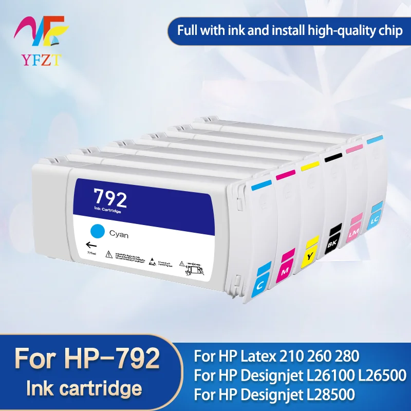 

For HP 792 Compatible Ink Cartridge For HP Latex 210 260 280 L26100 L26500 L28500 Printer CN706A Ink Cartridge With Latex Ink
