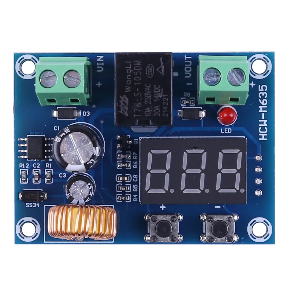 Digital Low Voltage Protector Disconnect Switch Cut Off 12V Over-Discharge Module DC 12-36V Lead Acid Lithium Battery