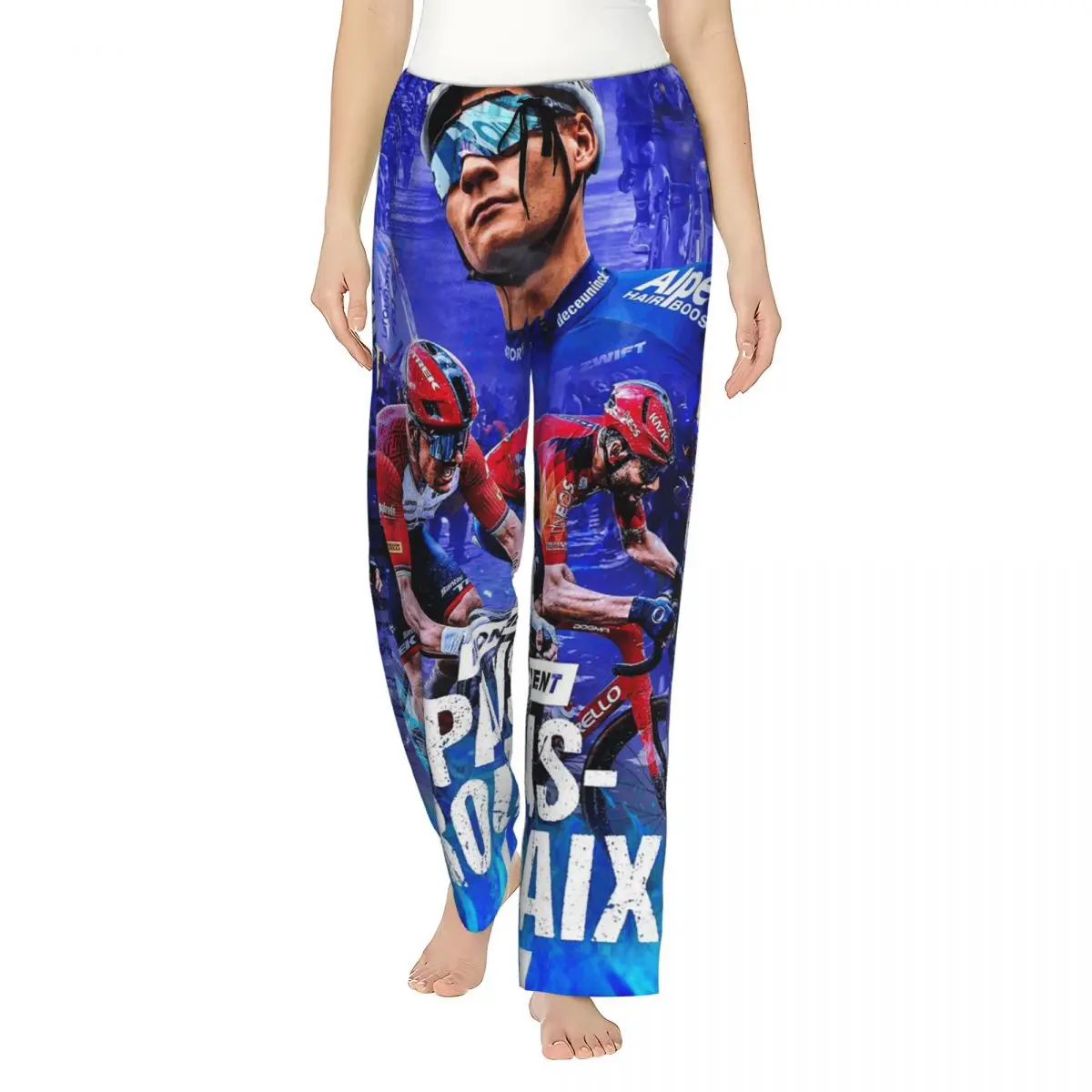 

Женские пижамные брюки Custom Mathieu Van Der Poel Cyclist MVDP Dutch Cyclist College с карманами для отдыха и сна