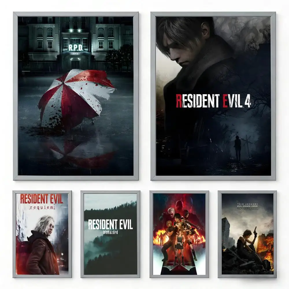 Trendy RResident Eviles Poster Easy Apply & Remove | Residue