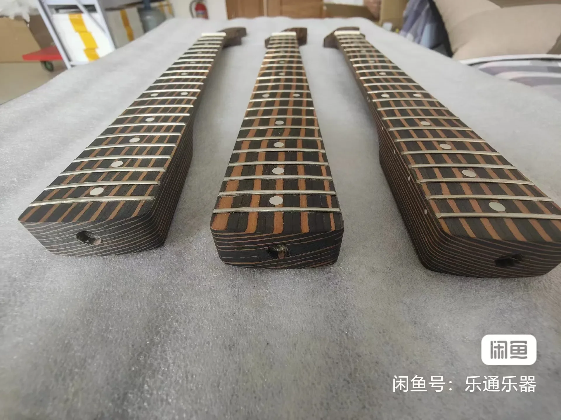 Electric Guitar Neck One Piece Zebra Wood Tail 56 Mm Vintage Body Guitar Necks Electric Guitars Parts And Accessories