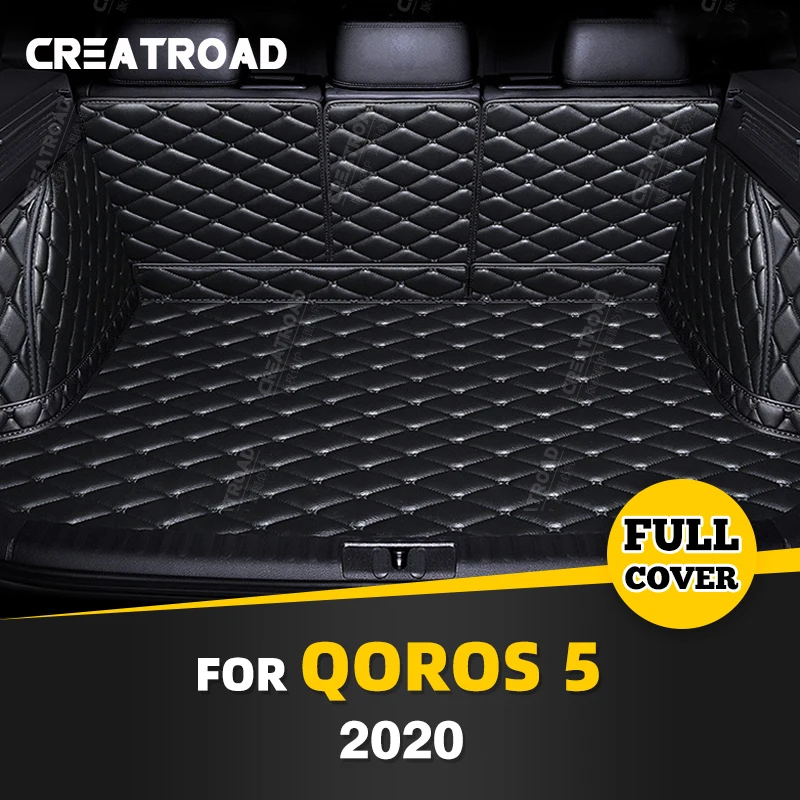 

Auto Full Coverage Trunk Mat For Qoros 5 2020 Anti-Dirty Car Boot Cover Pad Cargo Liner Interior Protector Accessories