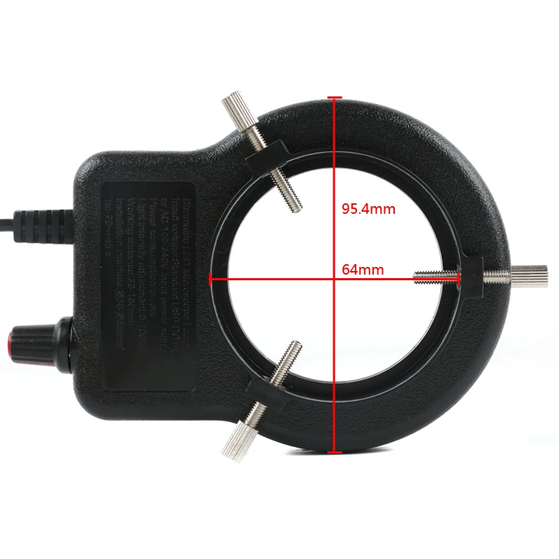 72 144 LED 48 SMD USB Adjustable Ring Light Illuminator Lamp For Industry Microscope Industrial Camera Magnifier 110V-220V 3W-5W