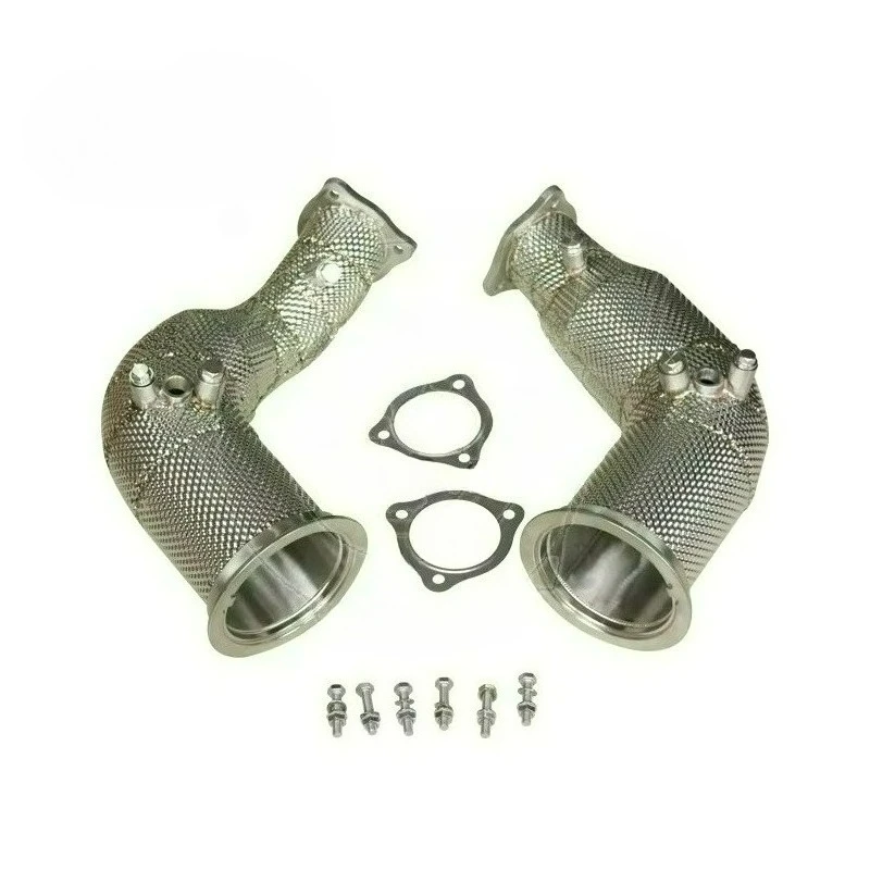 

Exhaust Downpipe for AUDI RS4 B9 RS5 F5 2.9T 20+ LHD with Heat Shield with OPF