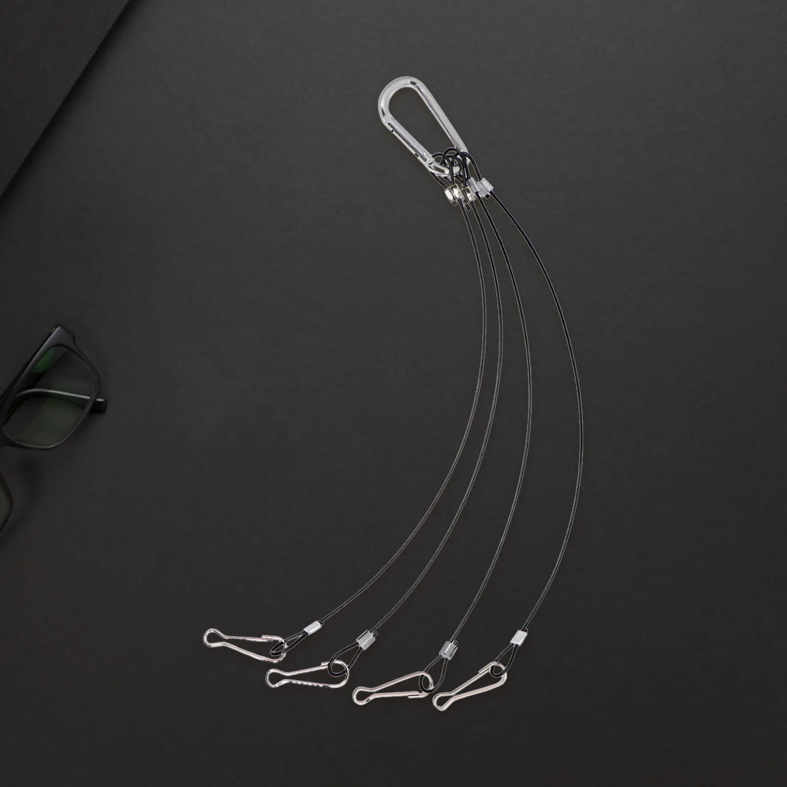 

10Pcs Plant Grow Light Hanger Heavy Duty Stainless Steel Wire Rope Hook for LED Grow Lamps 300Mm 1Mm Thick Hanging Kit Rope