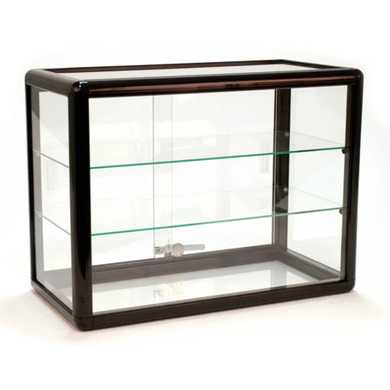 Custom. customized retail shop 24W x 12D x 18h aluminum frame glass showcase