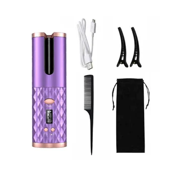 USB 자동 컬링 다리미, 무선 자동 헤어 컬러, 실키 컬, 빠른 가열, 휴대용 자동 컬러 Best5 USB 자동 컬링 다리미, 무선 자동 헤어 컬러, 실키 컬, 빠른 가열, 휴대용 자동 컬러 Best5