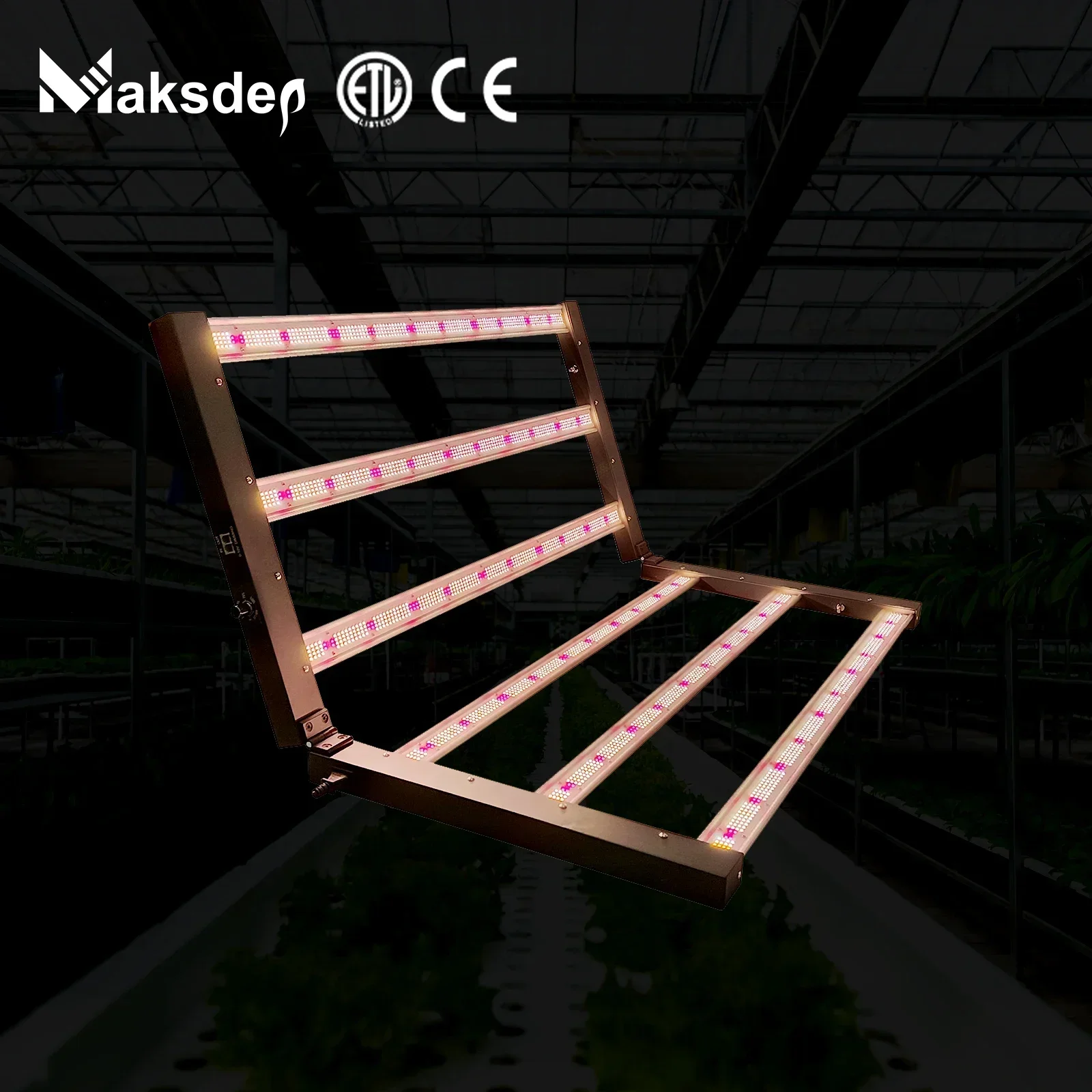 

MAKSDEP Plant Led Grow Light 6Ft Controller 720W Full Spectrum Dimmable Led Hydroponic Grow Lights For Plants