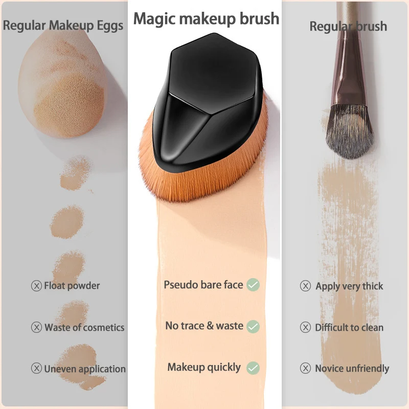 High Density Magic Makeup Brushes For BB Cream Loose Powder Soft And Traceless Foundation Makeup Brush Cosmetic Tool