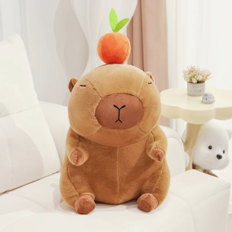 Kreskówka kapibara pluszowe zabawki urocze zwierzę kapibara lalki Cosplay kapibara zabawka kapibara poduszka na prezenty urodzinowe