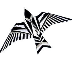 NEW Outdoor Fun Sports 5m Power Animal Kites/ Black White Bird Kite With Handle and Line Good Flying For Kite Festival