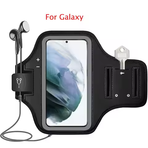 Mobile Phone Sports Holder For Samsung Galaxy S25 S24 S23 S22 S21 Plus Ultra FE Arm Band Running Bracelet Phone Case Bag On Hand