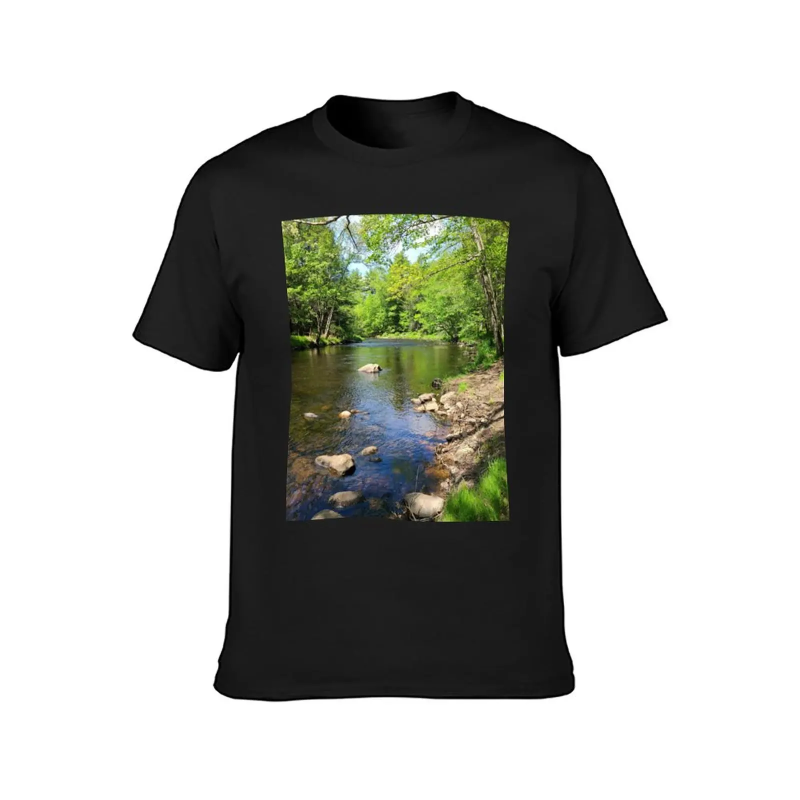 Summer Stream T-shirt heavyweights customs design your own oversized Aesthetic clothing heavyweight t shirts for men